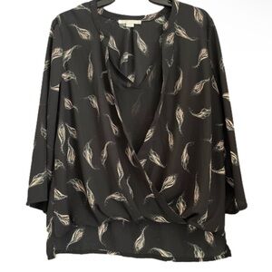 Cooper & Ella Blouse Top Size M black